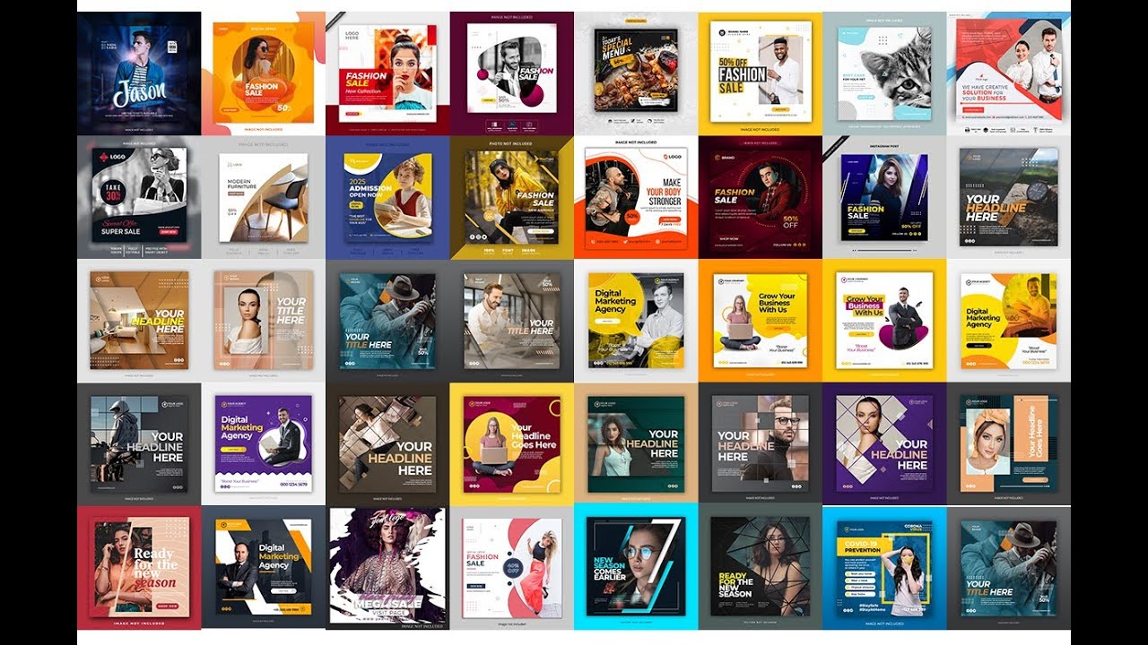 Social Media Banners in Photoshop PSD Free | Adobe Photoshop