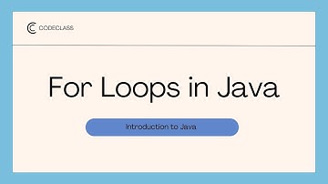 For loops - Introduction to Java - Java Basics