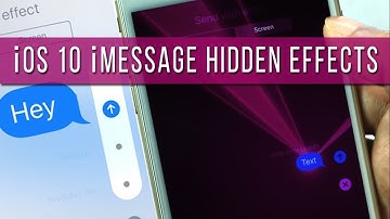 How to Send iMessage with Bubble/Screen Effect in iOS 10?
