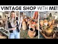 Shop with me for vintage decor  antique and thrift shopping  shopping for unique decor