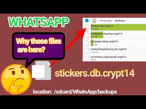 WhatsApp stickers.db.crypt 14 file | What happen if we delete?