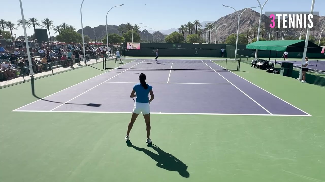 Emma Raducanu (GBR) and Zeynep Sonmez (TUR) Practice | Indian Wells 2026