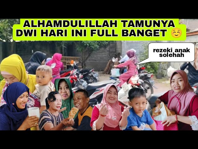 ALHAMDULILLAH TAMUNYA DWI u0026 VIVIN HARI INI RAME BANGET REZEKI NYA DEDEK BAYI class=