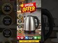 🔥 Nova Electric Kettle 2.0L | Instant Hot Water ⚡ Home Delivery Available