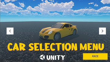How to Make a car Selection Menu in Unity | Simple and Fast