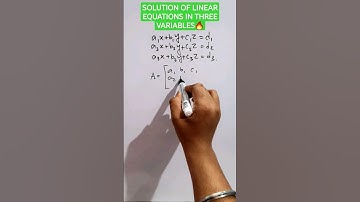 How to solve linear equations in three variables🤔🤔?? #ytshorts #viral #maths #mronkoshorts #trending