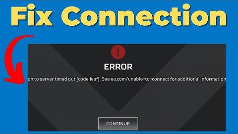 Apex Legends-verbinding met server is verlopen codenet