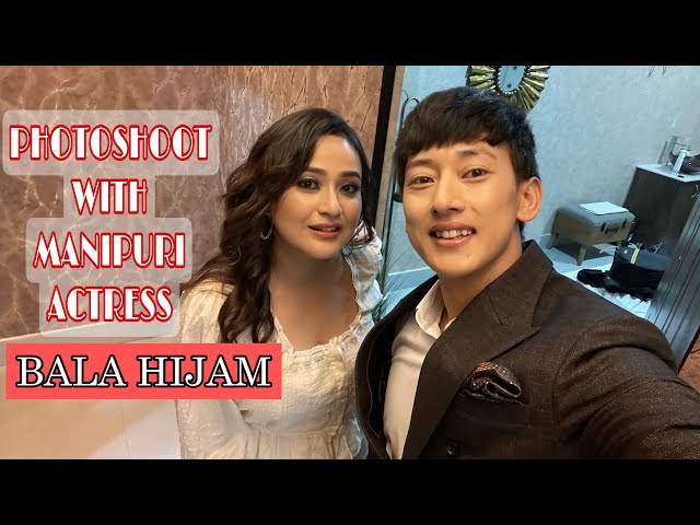 BTS Of promotional shoot with BALA HIJAM| For ELIXIR SALON & SPA| Songashim  Rungsung - YouTube