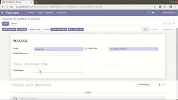 Purchase Order Custom Fields - Custom Tab Feature (V 1.0.3) Odoo
