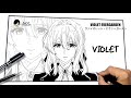 How to draw Violet Evergarden