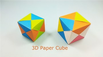 How to Fold an DIY : Origami 3D Cube