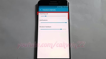 Android Lollipop : How to change Incoming call vibrate intensity on Samsung Galaxy S6