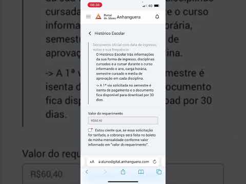 Como solicitar serviços no Portal do aluno Anhanguera