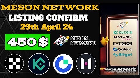 Meson Network Listing on Big Exchange