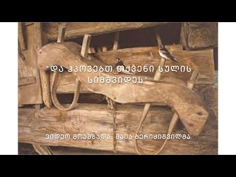 \"და ჰპოვებთ თქვენი სულის სიმშვიდეს\" - ვიდეო მოამზადა მაია ბერიძიშვილმა