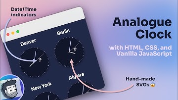 SVG Analogue World Clock with HTML, CSS, and JavaScript