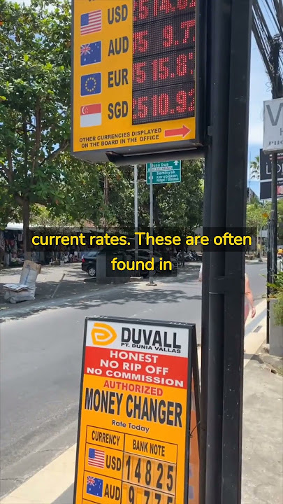How to Find Good Money Exchange in Bali #shorts #bali #moneyexchange