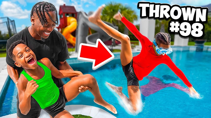 LAST TO STOP GETTING THROWN IN THE SWIMMING POOL WINS!