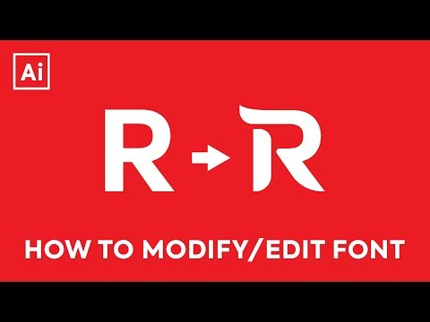 Illustrator CC Tutorial - Editing Lettere / modifica dei font