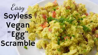 Vegan 'Egg' Scramble | SOYLESS | NO TOFU | PUMPKIN SEEDS