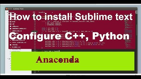 How to install and Configure Sublime Text