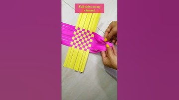 DIY Paper Weaving Basket! Easy Paper Basket #papercraft #paperbasket #viral