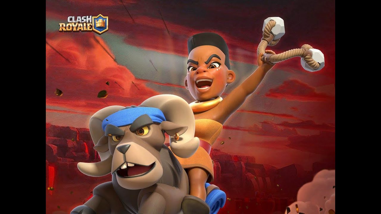 BEST DECK FOR RAGED RAM RIDER | New dancing goblin emote | Clash royale ...