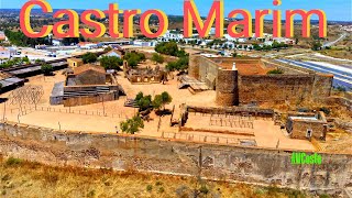 🇵🇹 Castro Marim... Vila e castelo...Aerial View 4K