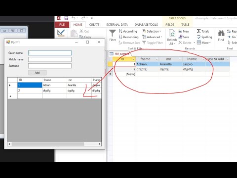 Visual Basic (VB.NET) How to Insert data into Microsoft Access Database.