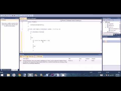 C# Tutorial - Clock