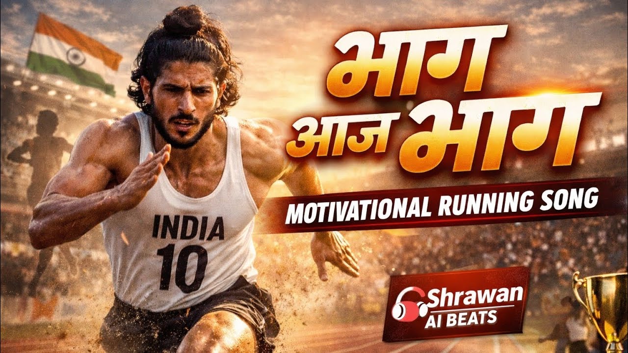 Bhaag Aaj Bhaag 🏃‍♂️ | Motivational Running Song | Gym & Workout Motivation | Shrawan AI Beats