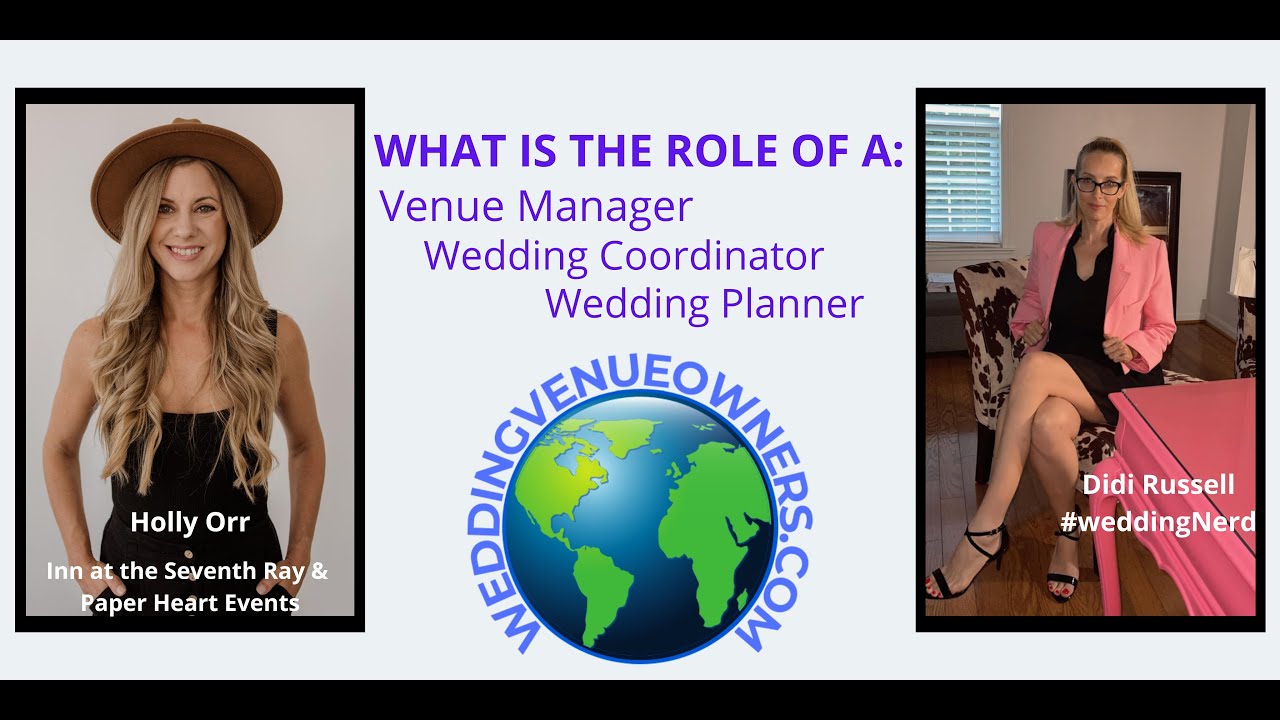 What is the difference in a wedding planner, coordinator & venue manager?