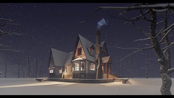 Lumion 6 Rendering Tutorials #21 - Snow House (3D Warehouse)
