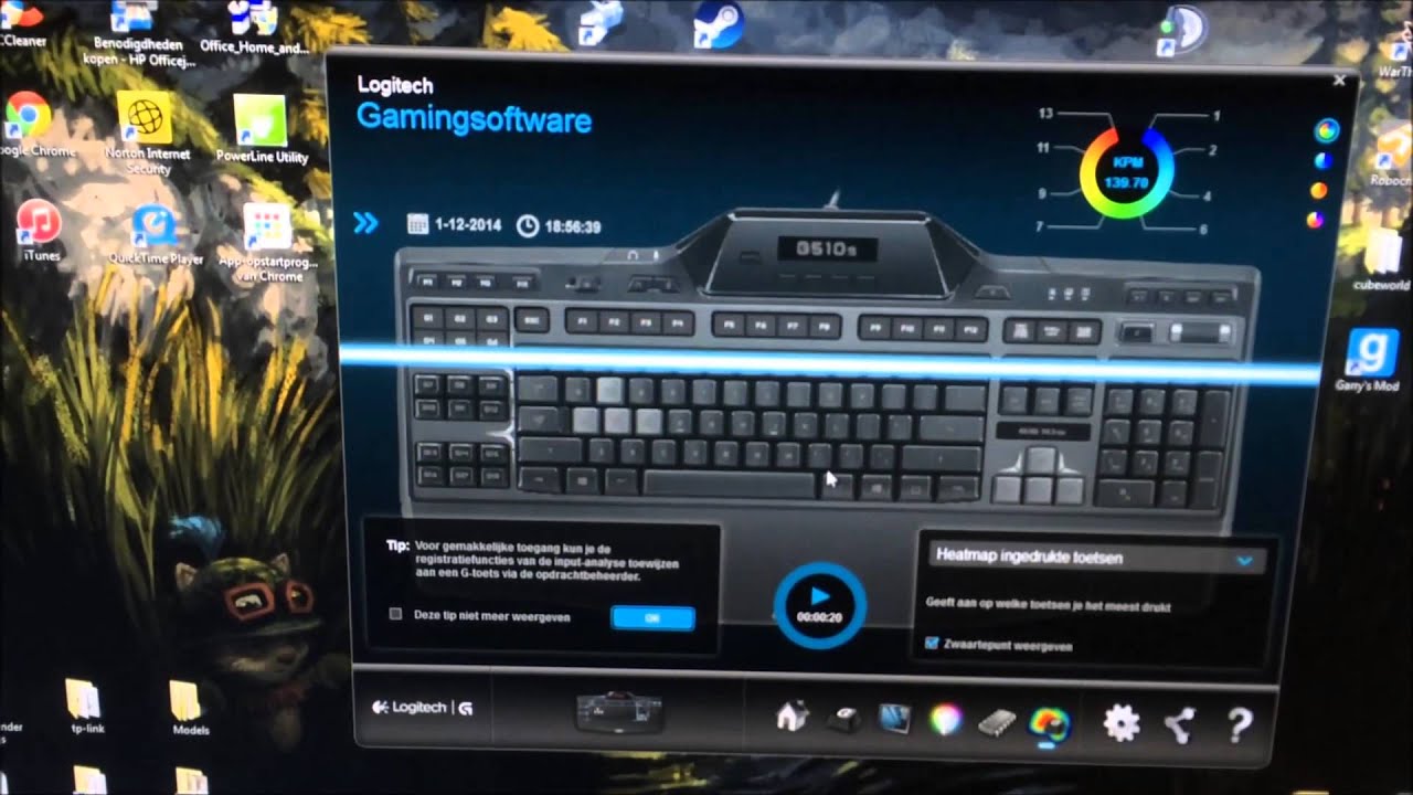 skilsmisse Diagnose Berygtet UNBOXING: logitech g510s gaming keyboard + software guide - YouTube