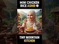 Mini Chicken Fried Rice 🍗🍚 | Tiny Mountain Kitchen ASMR | World's Cutest Mini Cooking#Viral Recipe#