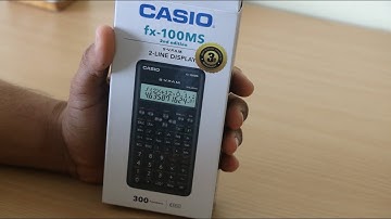 CASIO fx-100MS 2nd edition 2-LINE DISPLAY unboxing