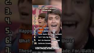 TOP TEN BEST SONGS FROM '60s #shorts