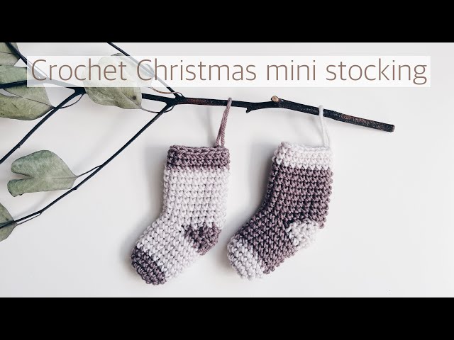 Christmas Mini Stocking / かぎ針編みクリスマスオーナメント / 靴下