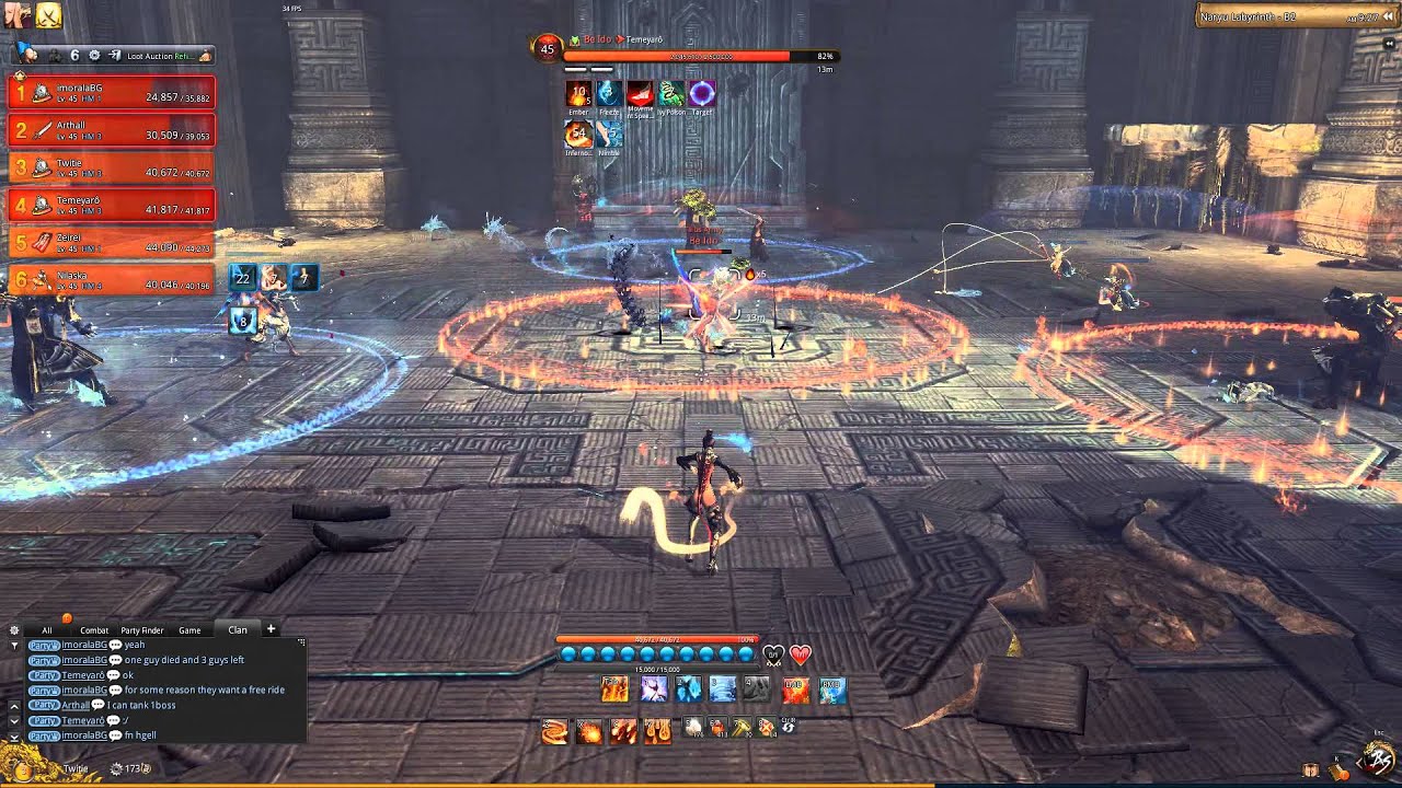 Blade & Soul Dungeon Naryu Labyrinth B2 Be Ido YouTube