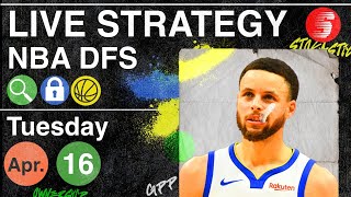 NBA DFS Strategy Tuesday 4\/16\/24 | DraftKings \& FanDuel NBA Lineup Picks