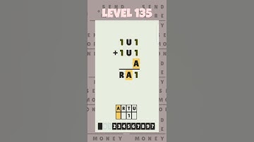 Level 135 - Cryptarithm: android game math  #cryptarithm #mathematics #matematika #maths