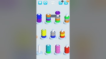 Nuts Sort Level 85 - How to Solve Puzzle in Nuts Sort Level 85 #gameplay #nutssort