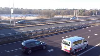 Snelweg De A1 Doorlangs Het Gooi