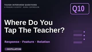 Knowledge Distillation Types: Response vs Feature vs Relation (for LLMs) ML Interview Question