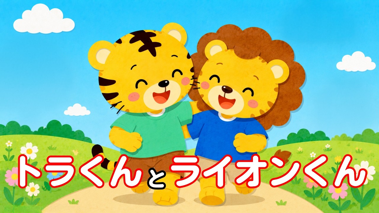 絵本】トラくんとライオンくん│ともだちっていいね♪【読み聞かせ