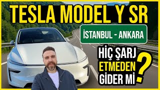 İstanbuldan Ankaraya Şarj Etmeden Tesla Model Y Juniper Sr Ile Menzil Testi850Km Gidiş-Dönüş