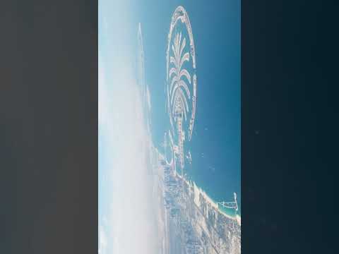 Flying above Dubai world class city