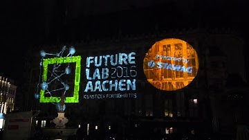 JOY event & media 3D Pixel Mapping Rathaus Townhouse Aachen with disguise media server