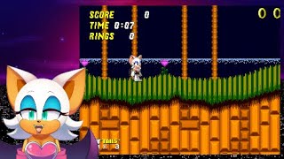 Rouge the Bat Plays Sonic 2... As Herself! | Sonic 2 Mod