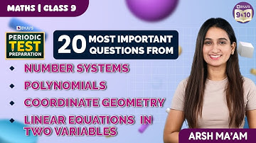 20 Most Important Questions from chapter - 1,2,3, and 4 | Class 9 | CBSE Math